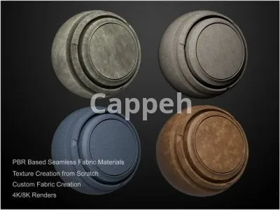 I will create tileable pbr fabric materials for substance painter