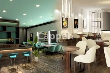 I will 3d interior design restaurant, cafe, bar, lounge, and spa