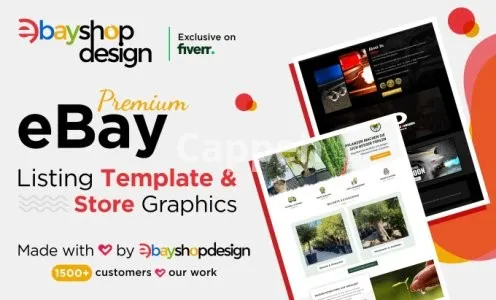 Our agency will design ebay store, ebay listing template, ebay shop design