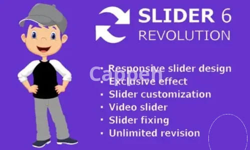 I will create or fix slider revolution, website slider, banner design