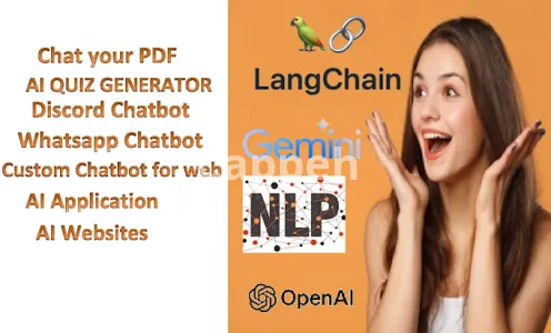 I will finetune gpt and develop ai apps and chatbot using gpt, gemini, langchain