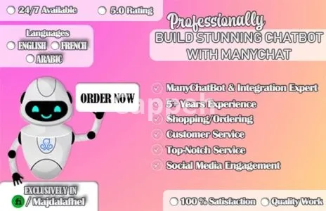 I will create a chatbot for facebook and instagram using manychat