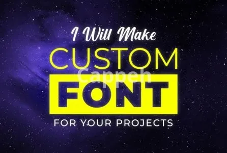 I will make a custom font for you to use it in your projects