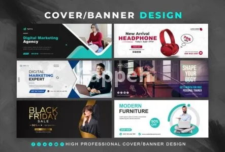 I will design facebook cover, youtube banner or social media header