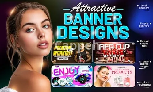 I will design professional wix banner website banner and shopify banner