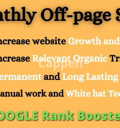 I will do google top ranking by high da link building complete monthly off page SEO