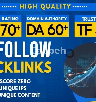 I will do dr60 to 80 plus seo dofollow backlinks