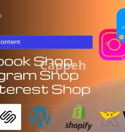 I will set up facebook, instagram shop, tiktok shop and pinterest shop