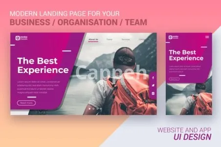 I will do professional and modern landing page design