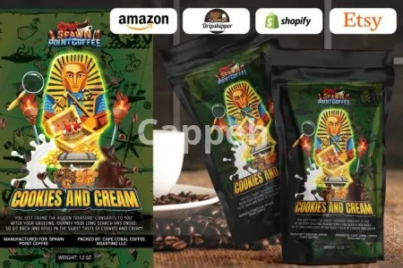 I will design premium coffee labels, pouch, bags, product packaging