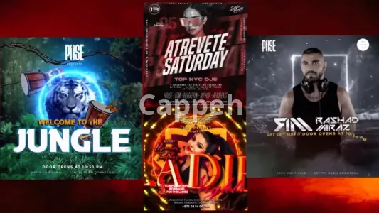 I will stunning motion flyer, animated flyer poster for event party or club