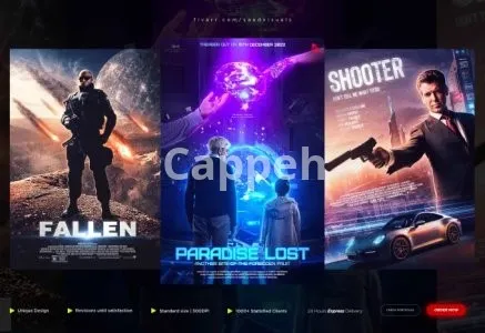 I will design a professional movie poster
