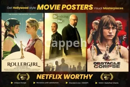I will make professional movie poster design from your ideas