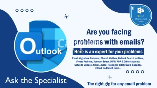 I will fix your microsoft outlook 365 email issues quickly