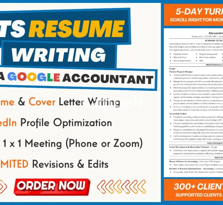 I will write a professional accounting resume, cover letter, or linkedin profile