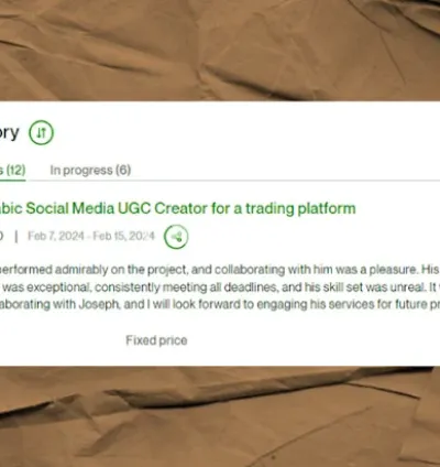 I will create arabic ugc tiktok and reels video