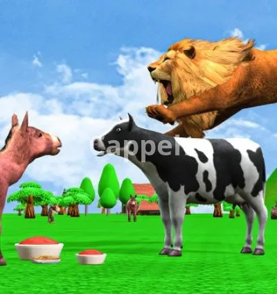 I will create 3d animation stories with humans and animals