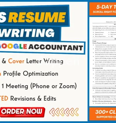 I will write a professional accounting resume, cover letter, or linkedin profile