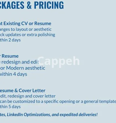 I will use my HR expertise to write or edit your CV or resume