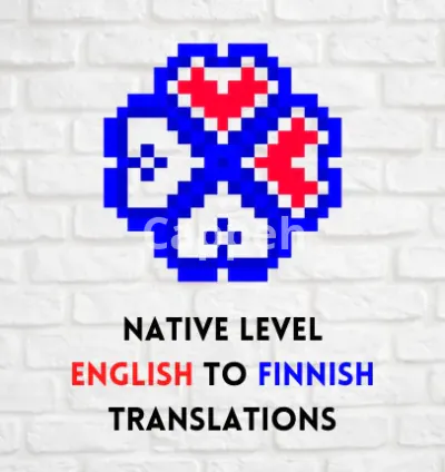 I will translate anything from english to finnish