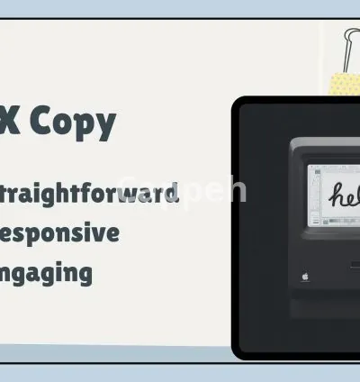 I will write user responsive UX copy for your app or website