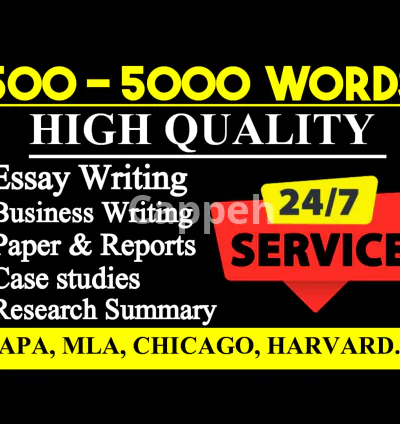 I will do urgent essay writing, powerpoint, research and summary, article, case study