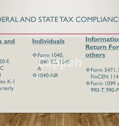 I will prepare US federal tax returns