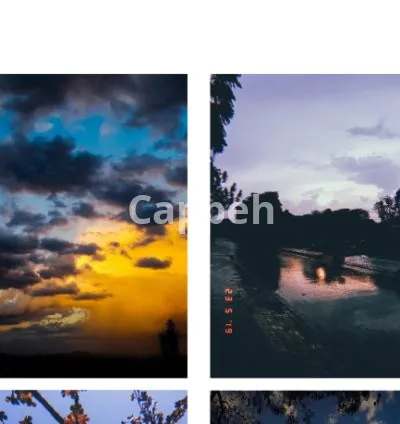 I will capture aesthetic photos of sky, sunset, and nature
